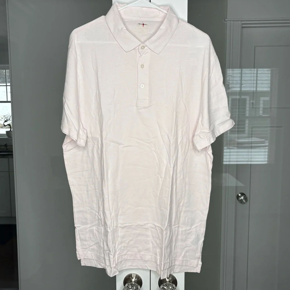 NWT J. Crew Sueded Cotton Polo Shirt Soft Pink